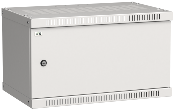 ITK Шкаф настенный LINEA WE 6U 550х350мм дверь металл серый