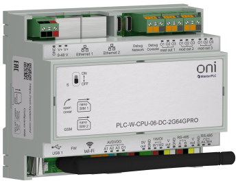 ПЛК W.CPU 6 IO 2ГБ RAM 64ГБ ROM 24В DC специального промышленного исполнения ONI
