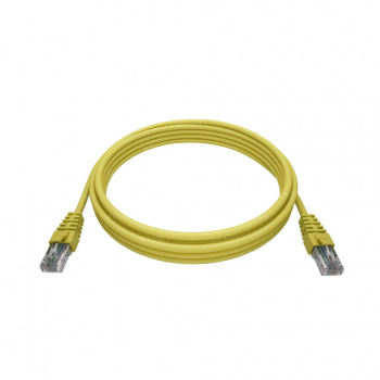 Патч-корд NTSS 2хRJ45/8P8C, T568B UTP 5e кат. литой 30 метров, LSZH, желтый