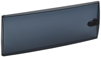 TEKFOR Дверца для корпуса пластикового ЩРН(В)-П-12 IP41 черная прозрачная IEK