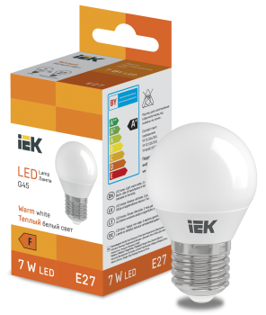 LED Globe G45 600lm 3000K E27 IEK