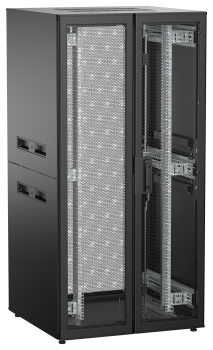 ITK UNITBOX N Шкаф сетевой 19" напольный 33U 800х800мм двери перфорированная металлическая двустворчатая перфорированная черный