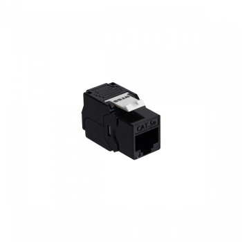 Розеточный модуль NTSS PREMIUM Keystone RJ45 UTP CAT5e 180 градусов безинструментальный черный ver2