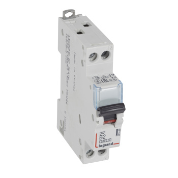 Авт.выкл.DX3 1п+N В2А 6kA/10кА LEGRAND