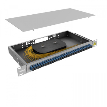 Кросс 19" NTSS PREMIUM, предсобранный 1U, 32 порта SC/UPC, 9/125 мкм