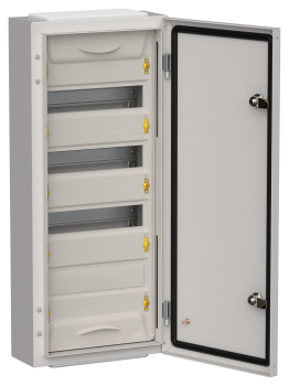 TITAN 5 Корпус металлический ЩРн-48 (1х48) 710х310х140мм IP54 серый (одна дверь) IEK