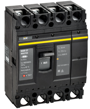 Выключатель автоматический ВА88-37 4P 250А 35кА MASTER IEK