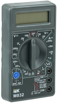 Мультиметр цифровой UNIVERSAL M832 IEK