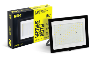 Прожектор светодиодный СДО 06-150 IP65 4000К черный IEK
