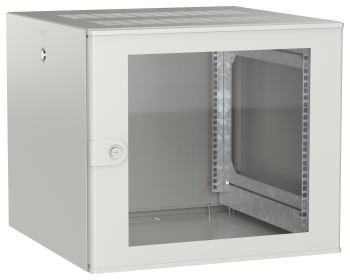 ITK UNITBOX W Шкаф настенный 9U 600х600мм дверь стеклянная серый