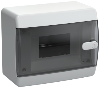 UNION Compact Корпус пластиковый ЩРН-П-6 IP41 черная прозрачная дверь IEK