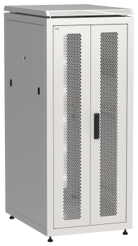 ITK LINEA N Шкаф сетевой 19" 28U 600х800мм двери передняя перфорированная задняя двустворчатая перфорированная серый