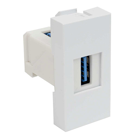 Модульная USB-розетка QD 45X22.5-USB QUADRO (HB)