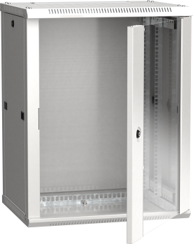 ITK Шкаф LINEA W 15U 600х450мм дверь стекло серый RAL7035