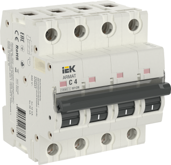 ARMAT Автоматический выключатель M10N 4P C 4А IEK