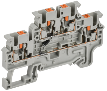 ARMAFIX Колодка клеммная CPDL2.5(E)D1 2х-уровневая с встроенным диодом IEK