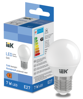 LED Globe G45 600lm 6500k E27 IEK