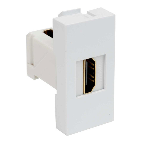 Модульная HDMI-розетка QD 45X22.5-HDMI QUADRO (HB)