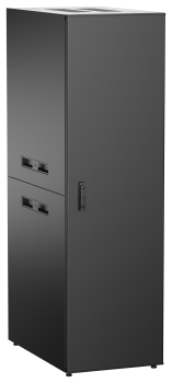 ITK UNITBOX N Шкаф сетевой 19" напольный 42U 600х1000мм металлическая передняя дверь черный