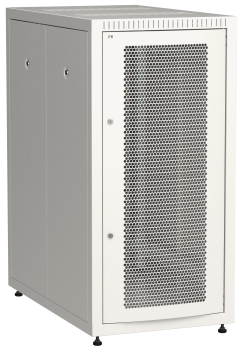 ITK LINEA E Шкаф напольный сетевой 19" 24U 600х1000мм перфорированная передняя дверь задняя металлическая серый