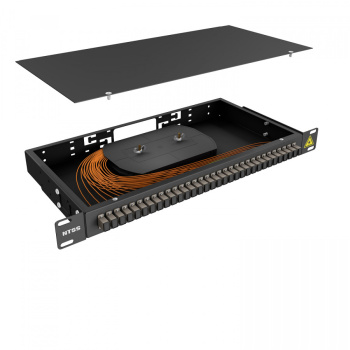 Кросс 19" NTSS PREMIUM, предсобранный 1U, 32 порта SC/UPC 62.5/125 мкм, черный