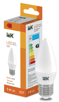 LED Candle C37 400lm 3000K E27 IEK
