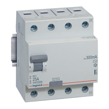 RX3 ВДТ 300мА 25А 4П AC LEGRAND