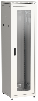 ITK LINEA N Шкаф сетевой 19" 47U 600х800мм стеклянная передняя дверь задняя металлическая серый