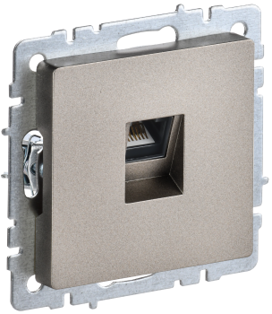 BRITE Розетка компьютерная RJ45 кат.6 РК11-БрШ шампань IEK