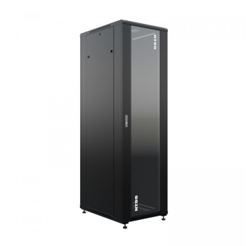 Шкаф напольный универсальный серверный NTSS R 47U 800х800мм, 4 профиля 19, двери стекло и сплошная металл, боковые стенки съемные, регулируемые опоры,