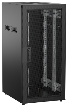ITK UNITBOX N Шкаф сетевой 19" напольный 24U 600х800мм перфорированная передняя дверь черный