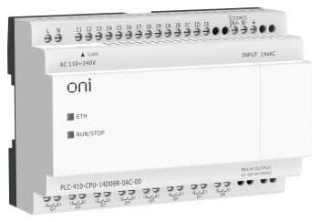 ПЛК 410 Модуль ЦПУ 14 DI 8 RO 220В AC с Ethernet портом без экрана ONI