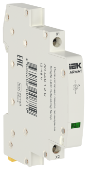 ARMAT Лампа индикаторная одинарная LED 12-48В AC/DC зеленая IEK