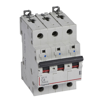 Авт.выкл.DX3-E C4 3П 6000/6kA LEGRAND