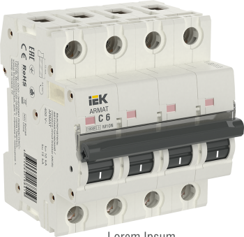 ARMAT Автоматический выключатель M10N 4P C 6А IEK