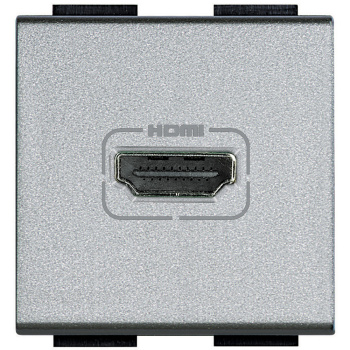 Livinglight Розетка HDMI Алюминий