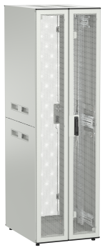 ITK UNITBOX N Шкаф сетевой 19" напольный 42U 600х800мм двери перфорированная металлическая двустворчатая перфорированная серый