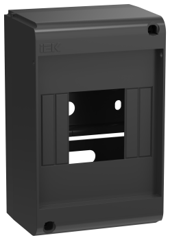 UNION Mini Корпус пластиковый КМПн-4 IP20 без двери черный IEK