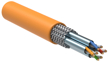 ITK Витая пара S/FTP кат.8.1 4х2х23AWG solid LSZH нг(А)-HF оранжевый (305м)