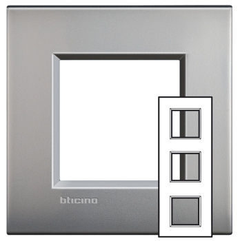 Livinglight рамка 2x3мод.71мм.М.никель