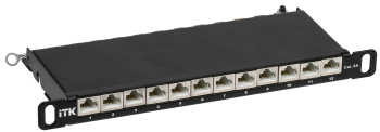 ITK 0,5U патч-панель кат.6A STP 12 портов 10" (Dual IDC)