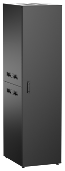 ITK UNITBOX N Шкаф сетевой 19" напольный 47U 600х800мм металлическая передняя дверь черный