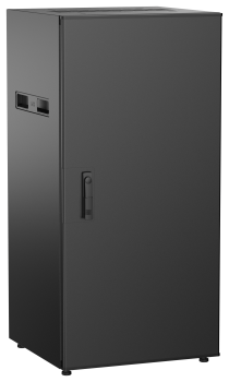 ITK UNITBOX N Шкаф сетевой 19" напольный 24U 600х600мм металлическая передняя дверь черный