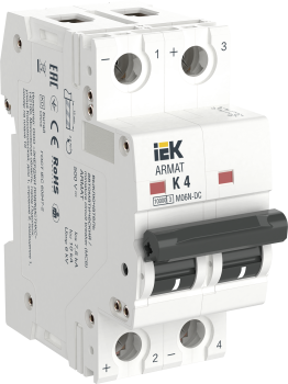 ARMAT Автоматический выключатель M06N-DC 2P K 4А IEK