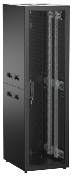 ITK UNITBOX N Шкаф сетевой 19" напольный 42U 600х800мм перфорированная передняя дверь черный
