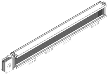 LINEBAR Секция присоединительная к трансформатору Тип1 630А Al 3L+N+PER некрашеная IP55 транспортировочная IEK