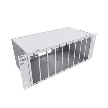 Кросс NTSS оптический 19'' частично укомплектованный 4U, 96/144 порта FC/ST (планки FC/ST 16 портов-9шт, планка-заглушка-3шт, сплайс-кассета-5шт) серы