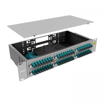 Кросс 19" NTSS PREMIUM, предсобранный 2U, 48 портов SC/UPC, 50/125 мкм OM3