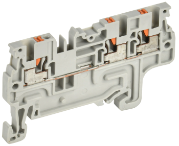 ARMAFIX Клемма пружин. Push-in CP-MC 3 вывода 1,5мм2 серая IEK