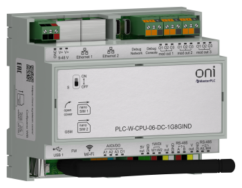 ПЛК W. CPU 6 IO 1GB RAM 8GB ROM 24 В DC промышленного исполнения ONI